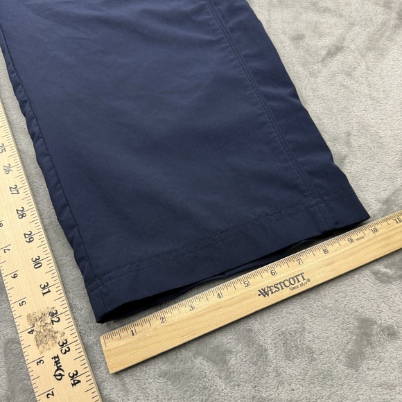 Nike Pants Mens XL Blue Windbreaker Straight Pull On Athletic Stretch Gym Logo - Picture 5 of 14